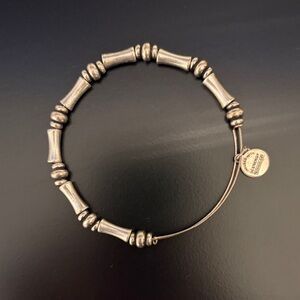 Alex and Ani Antique Silver Beaded Expandable Bracelet